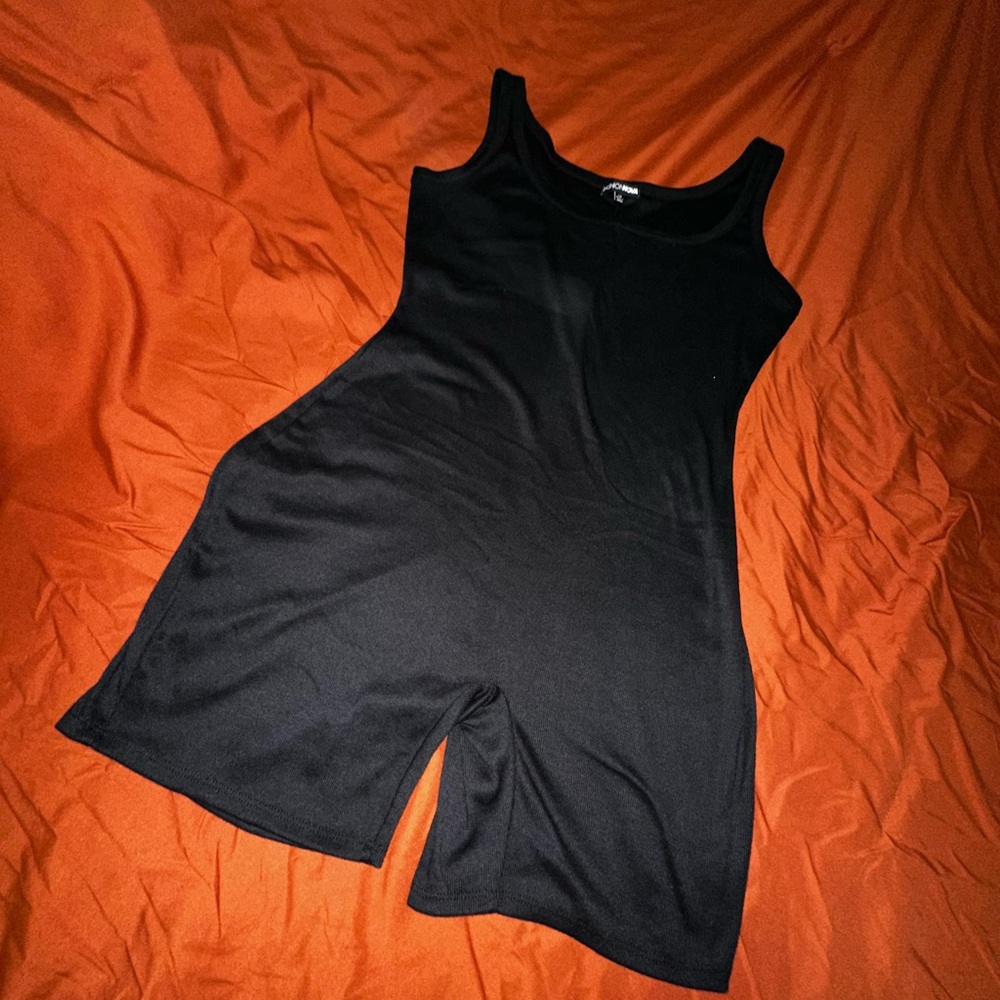 Black Sleeveless Romper